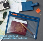 환경 친화적 프로모션 선물 PVC 화려한 여권 가방, 명백한 여권 가방과 목 맬끈 바게아세와 ID 배지 홀더