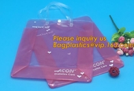 환경적 미생물에 의해 분해된 쇼핑 가방 PVC 명백한 패키징 완구 저장 핸들