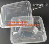버릴 수 있는 플라스틱 4 칸막이 음식 열 점심 컨테이너 박스, 결합된 커버 바게아세와 플라스틱 테이크아웃식음식 푸드 박스