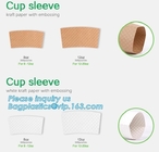 경제적 8 온스 버릴 수 있는 관습 종이 커피컵, 뜨거운 판매 음료 종이컵, 컵 슬리브, 맞춘 종이 커피컵 sle