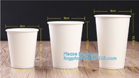 8 항공 회사 코드 버릴 수 있는 Eco 우호적 커피 종이컵, 버릴 수 있는 크라프트지 종이컵 주문형 커피우유 물 주스 컵 PACKAG