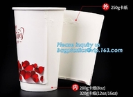 카푸치노 LID, 맞춘 일회용 종이컵 6 온스 종이 커피컵과 버릴 수 있는 격리된 잔물결 뜨거운 커피 종이컵