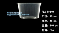 100% 퇴비성 materials,12oz PLA-일직선 뜨거운 커피 플라스틱에 의해 만들어진 재사용할 수 있는 플라스틱 커피컵은 PLA 컵 바게아세를 잔 모양으로 만듭니다