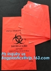 노란 감염성 의료 폐기물 처리 플라스틱 백 생물학적 위험 쓰레기 봉투, 메디카를 위한 노란 쓰레기백 일회용 백