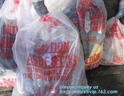 도매 오래가는 거대한 처리 석면 폐기물 플라스틱 백, Ｙ의 산업적 바이오디그레이드 헌신적 석면 쓰레기 봉투