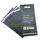 환경 친화적 방수 오래가는 회색 / 하얀 PLA 미생물에 의해 분해된 특사 bags,100% 퇴비성과 미생물에 의해 분해된 특사 Env