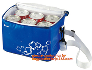 음식, 승진 맞춘 재활용할 수 있는 알루미늄 호일 소풍 격리된 점심을 위한 폴리에스테르 값이 싼 단순한 절연 냉각기 가방