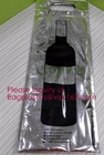 와인 팩, 와인 항공사, 와인 카프로모내셔널 격리된 대용량 검정색 알루미늄 호일 운반 점심 소풍 냉각기 가방