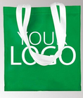 고급 품질 재활용할 수 있는 커스텀 로고 인쇄된 식료품 여성용 대형 손가방 비 포대, 그렇게 하기 위해, 로고 프로모셔널 가방을 출력하는 낮은 가격