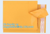 봉투 버블 우편물발송자 미생물에 의해 분해된 메일링 가방은 노란 크라프트지를 수송하는 봉투를 패드를 댔습니다