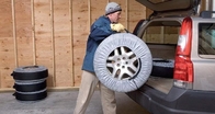 타이어 플라스틱 카 시트 커버, 일회용직물 타이어 커버 보호하는 폴리에스테르