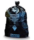 버릴 수 있는 오토크래이버블 생물학적 위험 가방, 폴리 검은 쓰레기 봉투 석면 제거