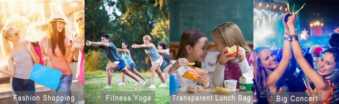 선물 가방 명백한 쇼핑 가방 맞춘 PVC 플라스틱 쇼핑 가방, 빛나는 Pvc 핸들 쇼핑 핸드 백 명백한 여성용 대형 손가방 여자들 2