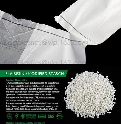 PBAT+PLA 100% 퇴비성 전기 데그라드러블 조끼 쇼핑 가방, 항공사들 작은 퇴비성 100% 옥소의 생 분해성 플라스틱 Ba