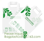 100% 퇴비성 고객, 로고와 미생물에 의해 분해된 핸들 핸디 캐리어 Eco 전기 녹말 식물 미생물에 의해 분해된 티셔츠 가방