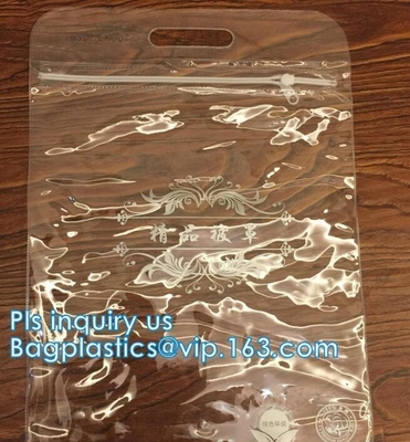 피부 미용 세트를 위한 PVC 에바 비닐 슬라이더 위 지퍼 백, 여름 동안 홀로그래프 레이저 PVC 슬라이더 지퍼 핸드 백, 바닥