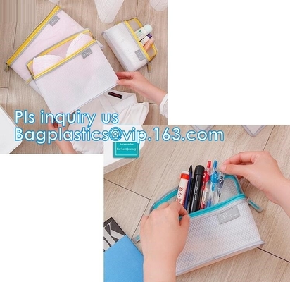 가방 여성 메쉬 백, 에바 망사 주머니에서 다기능 여행 가방은 화장용 화장 가방 세면도구 넣는 방수 주머니를 특화했습니다