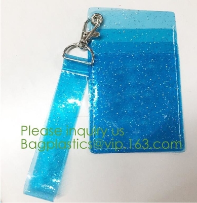 보따리를 꾸리는 지퍼 PVC, 패드를 댄 지퍼 백 투명한 지프 잠금 장치 팁 PVC 집록크 패키징 테플론제 백, 맞춘 핑크색 / 백인 / 흑인 Ｌ