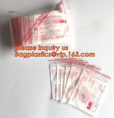 의학 지퍼 백 / ＬＤＰＥ 의학적이 지퍼 백 / 의학 지퍼 백, 기록가능한 의학 집록크 알약은 패키징 테플론제 백 지프를 요약합니다