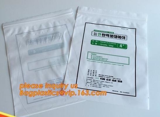 주문 제작된 의학 집록크는 패키징을 위한 잠금장치와 / 지퍼 백을 자루에 넣으며, 병원 패키징을 위해 봉투 의학 지프 잠금 장치 가방