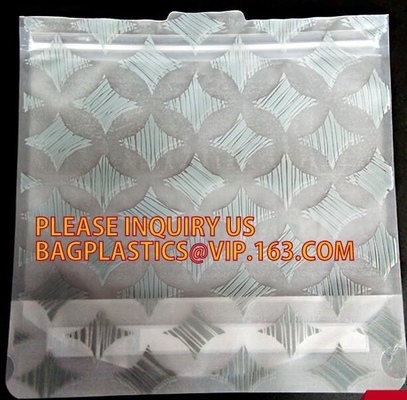 의복을 위한 ＬＤＰＥ / PP 맞춘 인쇄된 지프 잠금 장치 자체 씰 플라스틱 백 / 지퍼 팁과 증답품 포장, 사이드 씰 피피 플라스틱