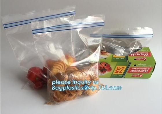 명백한 집록크 봉지 ＬＤＰＥ 투명한 맞춘 인쇄된 지퍼 백 플라스틱 집록크 봉지, 식품 등급 ＬＤＰＥ Pla를 싸는 식품 등급