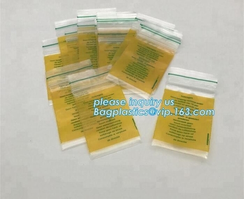 공장 사용자 지정 색상 작은 빨간색 / 분홍색 / 녹색 / 노랑 /는 장식, 백플라스틱스, 바게아스를 위한 재밀봉할 수 있는 집록크 가방을 청색화합니다