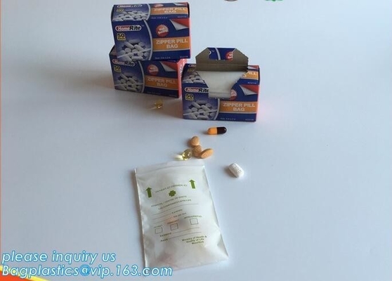의학 정제 디스팬서 봉투는 중국 공급자, 의학 지프 잠금 장치 Bag/ 플라스틱 의학 비로부터의 패킹 백 지프 잠금 장치 봉투를 필로 만듭니다