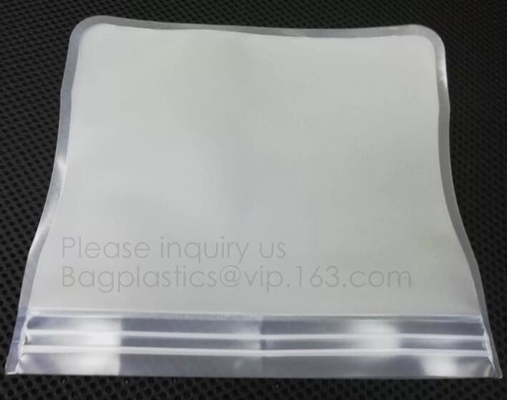 새지 않는 재활용 저장 백 여분 두꺼운 FDA 등급 PEVA 집록크 백이 음식을 위한 신선한 밀폐 진공 씰러 백을 유지합니다