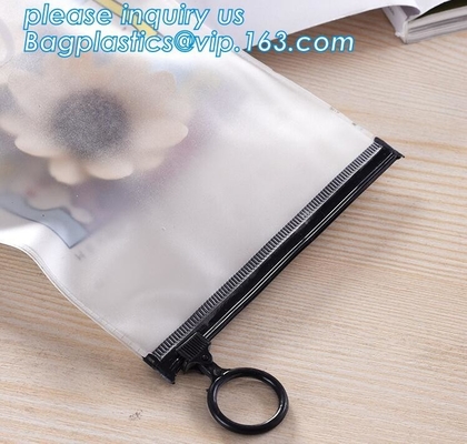 기하학적 화장용 pouch/를 비추는 새로운 디자인 장사방형 pu는 가지고 다닐 수 있는 지퍼, 반짝거림 pvc 화장용 팁과 백을 구성합니다