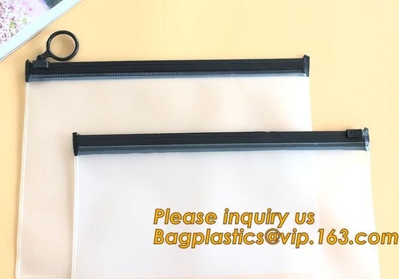 지퍼, 투명 플라스틱 PVC 지프 잠금 장치 문서 봉지 A4 PP 파일 봉지 감상과 최상의 가격 PVC 문서 지갑 명백하 문서 봉지