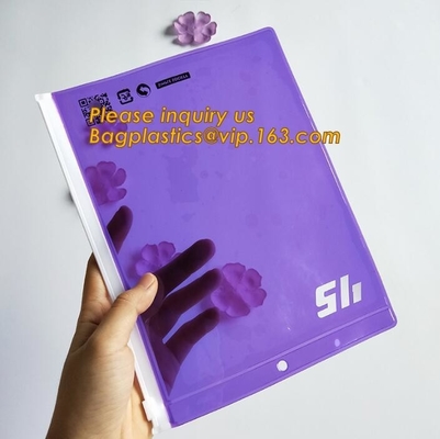 zipper,A4 PVC PP 명백한 지퍼 파일 폴더 문서 가방 백플라스틱스와 인기있는 사무실 움직이지 않는 A4 pvc 문서 가방