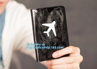 맞춘 여권 소지자 PVC 여권 커버, 여권 커버 PVC 가죽 카드 홀더 플라스틱 티켓 홀더, 팩, 여권