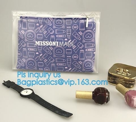 비닐 지퍼 팁 / 명백한 슬라이더 pouch/ 비닐 슬라이더 백, 옷을 위한 얼어붙은 집록크 가방 에바 PVC 행거 가방, 에바 서리 Ｄ