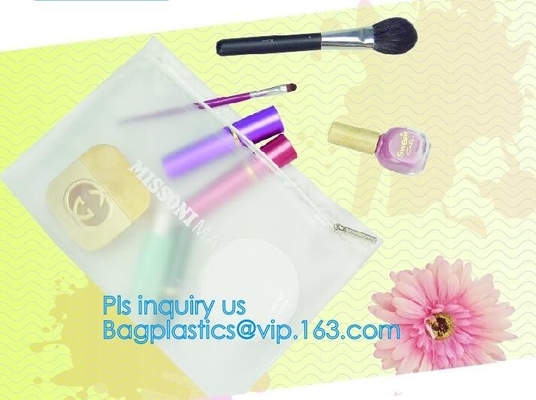 비닐 지퍼 팁 / 명백한 슬라이더 pouch/ 비닐 슬라이더 백, 옷을 위한 얼어붙은 집록크 가방 에바 PVC 행거 가방, 에바 서리 Ｄ