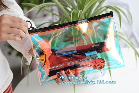 투명한 플라스틱 PVC 슬라이더 백은 지퍼 레세와 봉지, PVC 슬라이더 지퍼 백 플라스틱 백을 패키징하는 에바 지퍼를 서리로 뒤덮었습니다