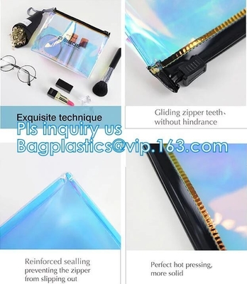 옷, 비닐 슬라이더 bags/ PVC 에바 지퍼 백, 슬라이더 지퍼 PVC 팁 파란불을 위한 얼어붙은 PVC 슬라이더 지퍼 패킹 백