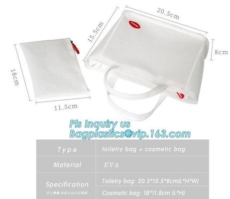 화장용 PVC 메쉬 백, 비닐 pvc 지퍼 덮개 가방 / 작은 메쉬 지퍼 백 / 지퍼 백, 메쉬 화장 솔 창시자 트라프