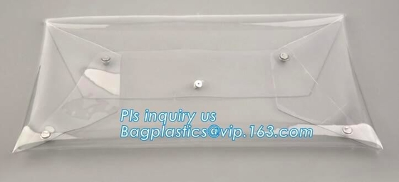 선물 프로모션, 핸드백, 지갑을 위한 환경 친화적 실용적 방수 투명한 지퍼 핸드 백 PVC 화장용 클러치백