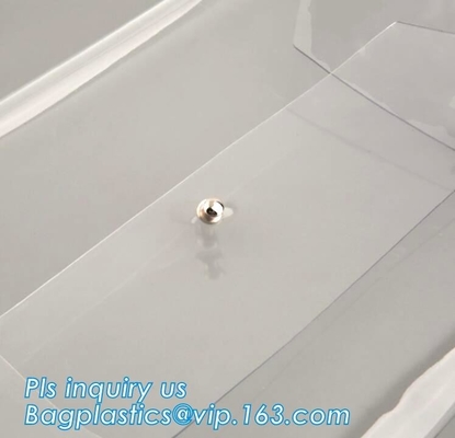 선물 프로모션, 핸드백, 지갑을 위한 환경 친화적 실용적 방수 투명한 지퍼 핸드 백 PVC 화장용 클러치백