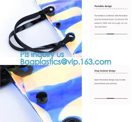 영부인 우먼 화장용 PVC 핸드백, 우먼, 핸드백 PVC 화장용 봉투, 핸들, 카리를 위한 패션 투명 플라스틱 PVC 핸드백