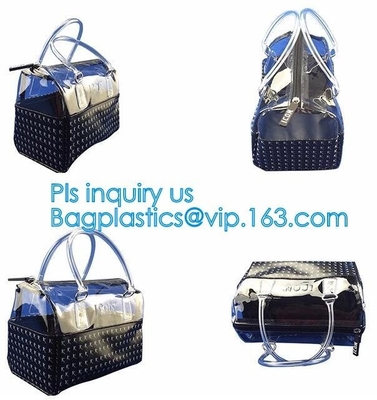 명백한 pvc 선물 핸드백, 어깨 해변 pvc bags, 에바 실리콘 PVC 젤리 사탕 어깨 체인 가방, pvc 메신저 백, pa