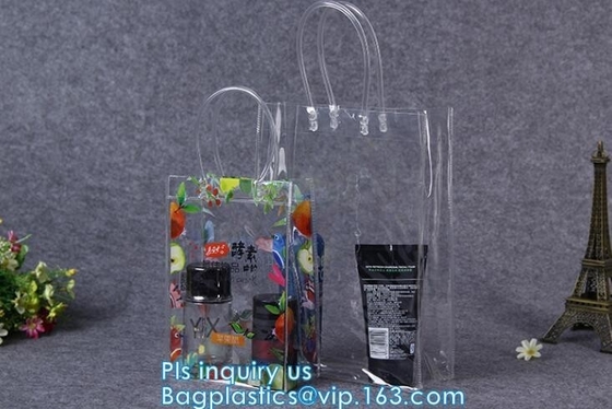 여름 바다 명백한 PVC 어깨에 메는 백 / 투명한 여성용 대형 손가방, 젤리 PVC 자료 사탕색 해변 투명한 여자 슈라이이드