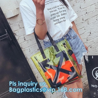 집록크, 핸들 봉투 선물 투명한 비닐 플라스틱이 지퍼 백 Ｗ를 패키징하면서 핸들 행거 지퍼 락 화장용 Pvc 봉투를 숙이세요