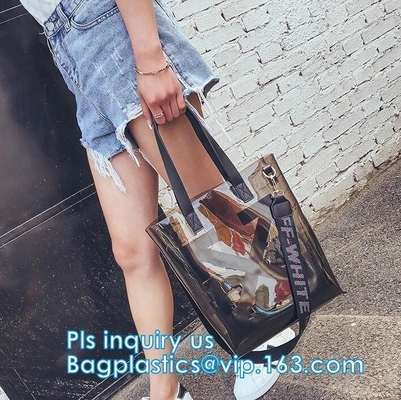 집록크, 핸들 봉투 선물 투명한 비닐 플라스틱이 지퍼 백 Ｗ를 패키징하면서 핸들 행거 지퍼 락 화장용 Pvc 봉투를 숙이세요