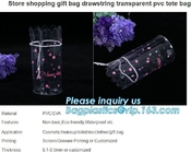 프로모션 오간자는 선물 가방, 프로모셔널 또는 아드베르티시를 패키징하는 작은 핸드백 100% 미생물에 의해 분해된 PVC 플라스틱 사탕을 출력했습니다
