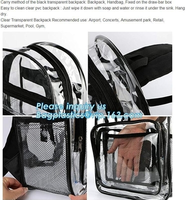 화장용 가방, 명백한 pvc 배낭, 명백한 플라스틱 백, 명백한 배낭과 미국에서 가방에서 고등학교 Pvc 배낭 가방