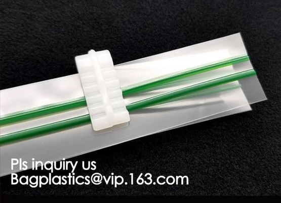 환경 친화적 PE 2 트랙 진공 플라스틱 지퍼, PE 밀봉 씰 지퍼, 지퍼 풀을 잠근 pvc 지퍼 풀러