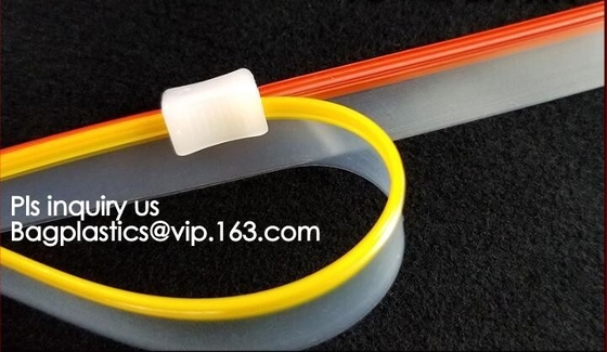 환경 친화적 PE 2 트랙 진공 플라스틱 지퍼, PE 밀봉 씰 지퍼, 지퍼 풀을 잠근 pvc 지퍼 풀러