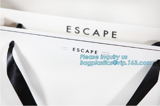 금 박막과 명품 맞춘 검정색 카드 포장 봉지가 포도주 잔 /bottle 선물 포장, 백플라스틱스 팩을 위한 디자인에 날인합니다